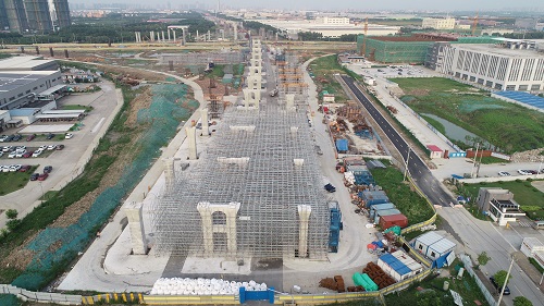 江蘇昆山312 項(xiàng)目再迎新節(jié)點(diǎn)！墩柱施工破百，樁基施工破兩千.jpg